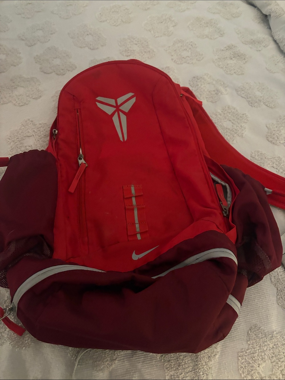 Nike Red and Maroon Kobe Logo Men's Backpack